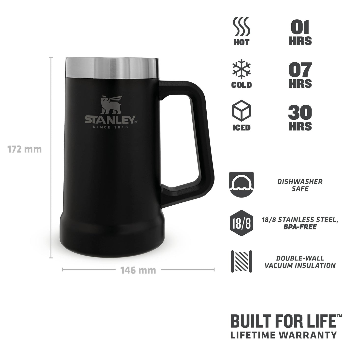 Adventure Big Grip Beer Stein | 0.70L - Ѕtаnlеу