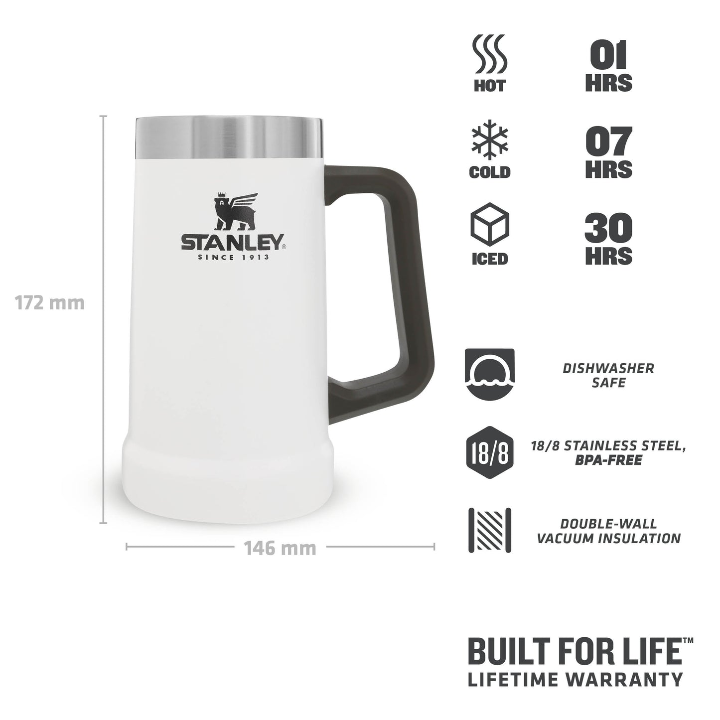 Adventure Big Grip Beer Stein | 0.70L - Ѕtаnlеу Create