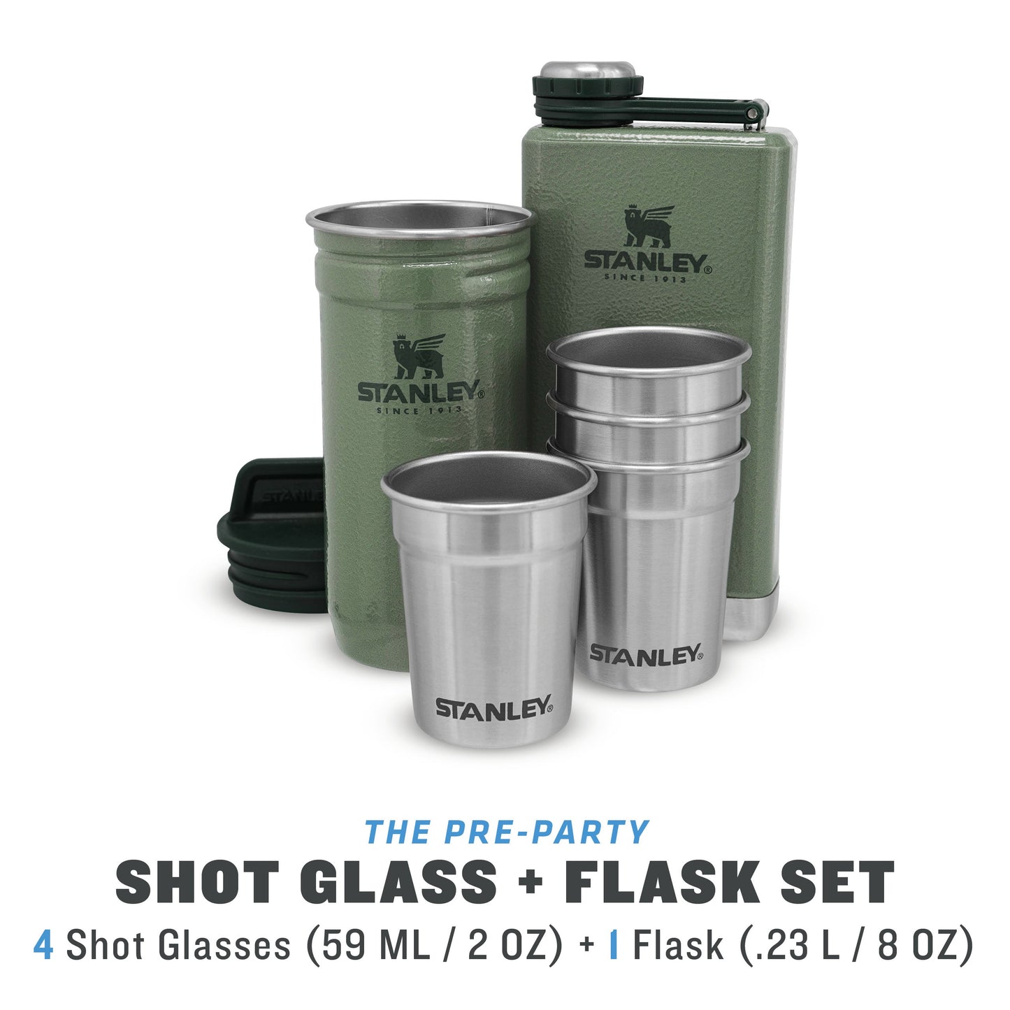 Adventure Pre-Party Shot Glass + Flask Set - Ѕtаnlеу