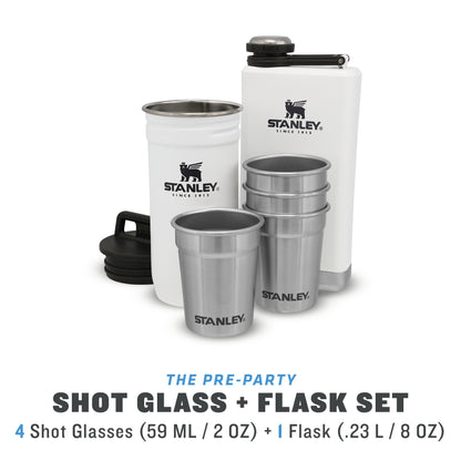 Adventure Pre-Party Shot Glass + Flask Set - Ѕtаnlеу