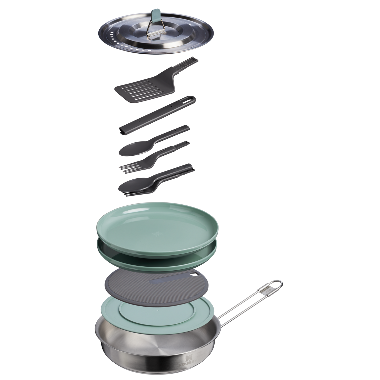 Wildfare Core Fry Pan Cookset | 8-piece set | 0.94L - Ѕtаnlеу